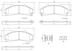 BREMBO P24041N — Plăcuțe de frână disc