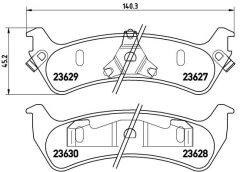 BREMBO P 24 042 — Plăcuțe de frână disc