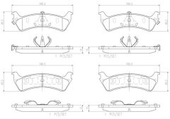 BREMBO P24042N — Plăcuțe de frână disc