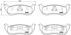 BREMBO P 24 068 — Plăcuțe de frână disc