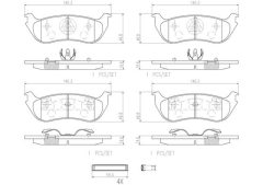 BREMBO P24068N — Plăcuțe de frână disc