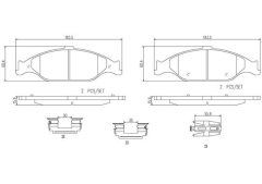 BREMBO P24082N — Plăcuțe de frână disc