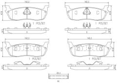 BREMBO P24083N — Plăcuțe de frână disc