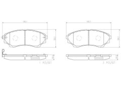 BREMBO P24086N — Plăcuțe de frână disc