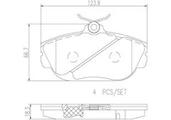BREMBO P24096N — Колодки тормозные дисковые