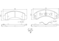 BREMBO P24134N — Plăcuțe de frână disc