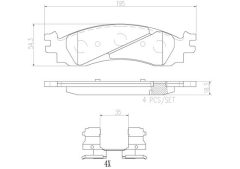 BREMBO P24136N — Колодки тормозные дисковые