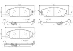 BREMBO P24181N — Plăcuțe de frână disc