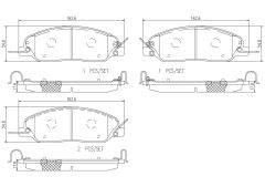 BREMBO P24181NX — Plăcuțe de frână disc