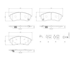 BREMBO P 24 225 — Колодки тормозные дисковые