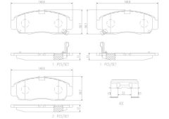 BREMBO P28034N — Колодки тормозные дисковые