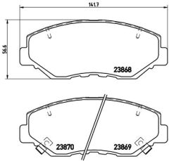 BREMBO P 28 035 — Колодки тормозные дисковые