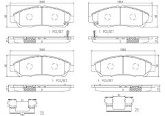BREMBO P28060N — Plăcuțe de frână disc