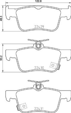 BREMBO P 28 089 — Колодки тормозные дисковые