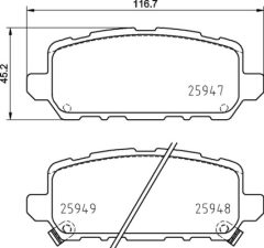 BREMBO P 28 090 — Колодки тормозные дисковые