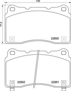 BREMBO P 28 099 — Колодки тормозные дисковые