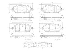 BREMBO P28108N — Колодки тормозные дисковые