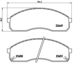 BREMBO P 30 012 — Колодки тормозные дисковые