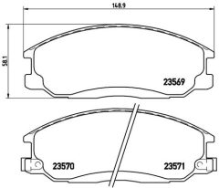 BREMBO P 30 013 — Plăcuțe de frână disc