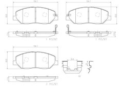 BREMBO P30036N — Plăcuțe de frână disc
