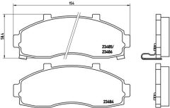 BREMBO P 30 044 — Колодки тормозные дисковые