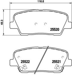 BREMBO P 30 063 — Колодки тормозные дисковые