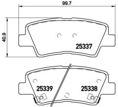 BREMBO P 30 067 — Колодки тормозные дисковые