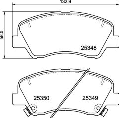 BREMBO P 30 122 — Колодки тормозные дисковые