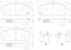 BREMBO P30138N — Колодки тормозные дисковые