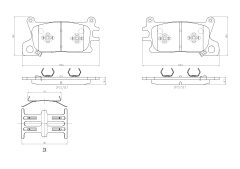 BREMBO P 30 143 — Plăcuțe de frână disc