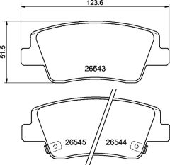 BREMBO P 30 153 — Колодки тормозные дисковые