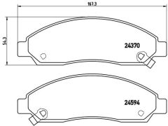 BREMBO P 34 005 — Колодки тормозные дисковые