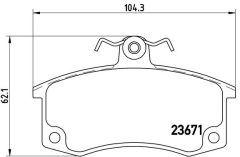 BREMBO P 41 004 — Plăcuțe de frână disc