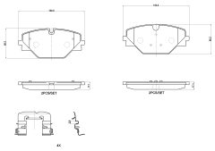 BREMBO P44032N — Plăcuțe de frână disc