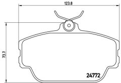 BREMBO P 46 001 — Колодки тормозные дисковые