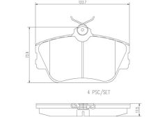 BREMBO P46001N — Колодки тормозные дисковые