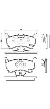 BREMBO P 49 004 — Колодки тормозные дисковые