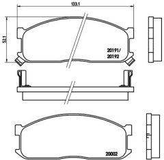 BREMBO P 49 010 — Колодки тормозные дисковые