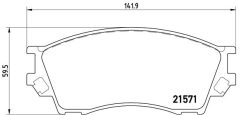 BREMBO P 49 019 — Plăcuțe de frână disc