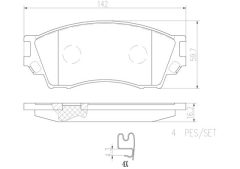 BREMBO P49019N — Plăcuțe de frână disc