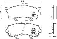 BREMBO P 49 023 — Plăcuțe de frână disc