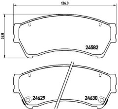BREMBO P 49 039 — Plăcuțe de frână disc