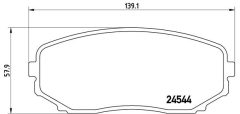 BREMBO P 49 040 — Колодки тормозные дисковые