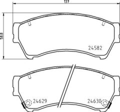 BREMBO P 49 060 — Plăcuțe de frână disc