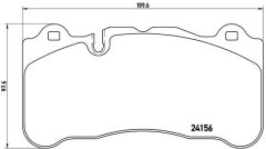BREMBO P 50 078 — Plăcuțe de frână disc