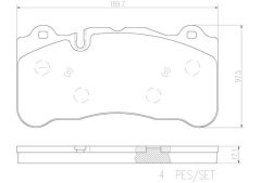 BREMBO P50078N — Plăcuțe de frână disc