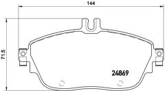 BREMBO P 50 093 — Колодки тормозные дисковые