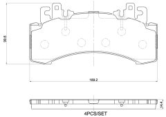 BREMBO P 50 182 — Колодки тормозные дисковые