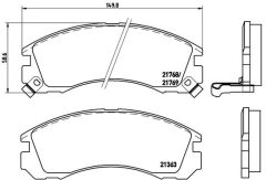 BREMBO P 54 017 — Колодки тормозные дисковые