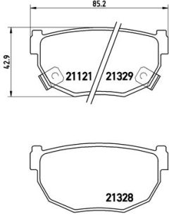 BREMBO P 56 010 — Plăcuțe de frână disc